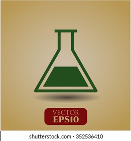 Test tube vector icon or symbol