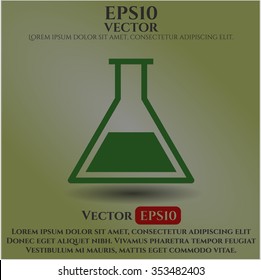 Test tube vector icon or symbol