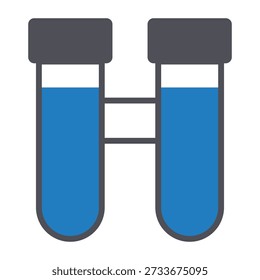 Icono de Vector de tubo de ensayo que puede modificarse o editarse fácilmente


