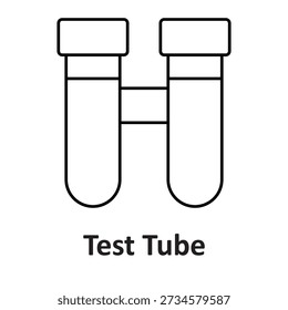 Icono de Vector de tubo de ensayo que puede modificarse o editarse fácilmente

