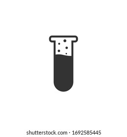 Test tube Vector Icon.Experiment Icon Vector Illustration in Line Style for Any Purpose.