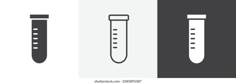 Test tube vector icons collection graphic designs for ui designs