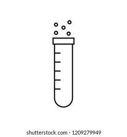Test Tube. Vector Illustration For Logos, Stickers, Labels, Tags And Other Design.