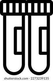 test tube Vector illustration on a transparent background. Premium quality symmbols. Thin line vector icons for concept and graphic design.