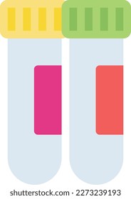 test tube Vector illustration on a transparent background. Premium quality symmbols. Line Color vector icons for concept and graphic design. 
