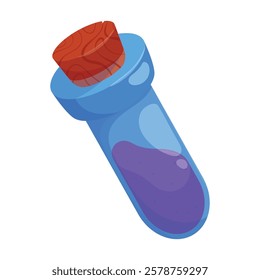 Test Tube vector illustration. test tube portion game icon vector.