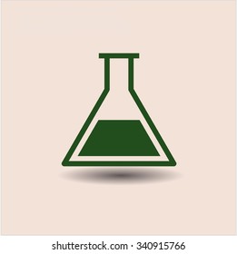 Test tube vector symbol