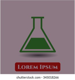 Test tube vector symbol