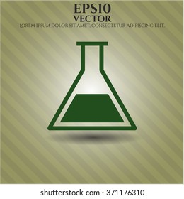 Test tube vector symbol