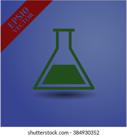 Test tube vector symbol