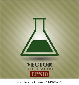 Test tube vector symbol