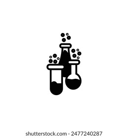 test tube vector type icon