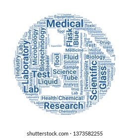 test tube word cloud. tag cloud about test tube