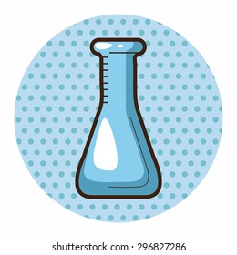 Test tubes and beakers theme elements