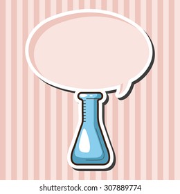 Test tubes and beakers theme elements