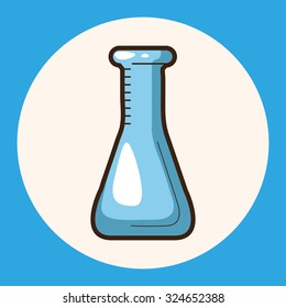 Test tubes and beakers theme elements