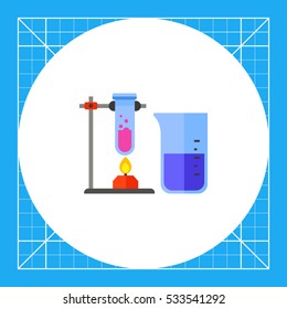 Test Tubes as Chemistry Concept Icon