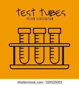 test tubes design, vector illustration eps10 graphic 