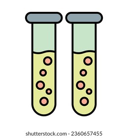Test Tubes Icon Design For Personal And Commercial Use.