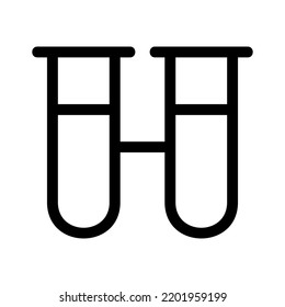 test tubes icon or logo isolated sign symbol vector illustration - high quality black style vector icons
