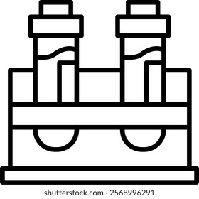 Test Tubes Icon Symbol Art Sign