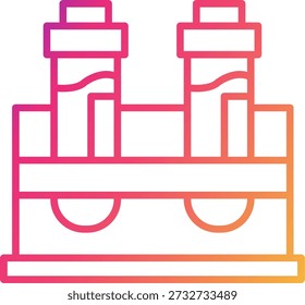 Test Tubes Icon Symbol Art Sign