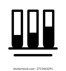 Test Tubes Icon Vector Symbol Design Illustration