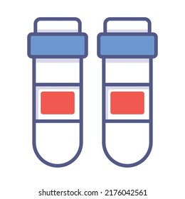 Teströhren Modernes Design, Vektorgrafik