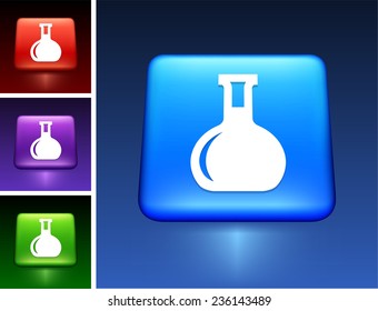 Test Tubes on Blue Square Button