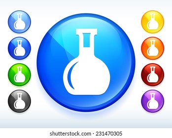 Test Tubes on Multi Color Round Button