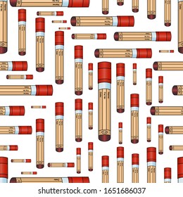 Test tubes. Vacuum tubes with blood tests of patients. Seamless vector pattern. An endlessly repeating ornament. Isolated background. Idea for web design, wallpaper, medical literature, cover. Medical