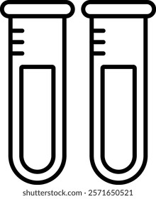 Test Tubes vector icon. Can be used for printing, mobile and web applications.