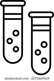 Test Tubes vector icon. Can be used for printing, mobile and web applications.