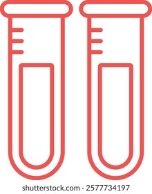 Test Tubes vector icon. Can be used for printing, mobile and web applications.