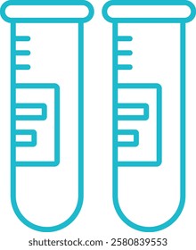 Test Tubes vector icon. Can be used for printing, mobile and web applications.