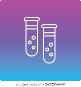 Test Tubes vector icon. Can be used for printing, mobile and web applications.
