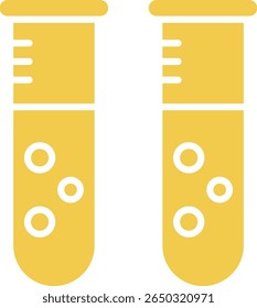 Ícone de vetor de Tubos de Teste. Pode ser usado para impressão, aplicativos móveis e da Web.