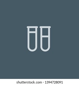 Test Tubes vector icon. Test Tubes concept stroke symbol design. Thin graphic elements vector illustration, outline pattern for your web site design, logo, UI. EPS 10.