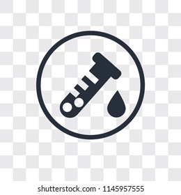 Test tubes vector icon isolated on transparent background, Test tubes logo concept