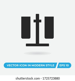 Test tubes vector icon, simple sign for web site and mobile app.