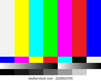 Test Tv Screen Background Television Error Vector