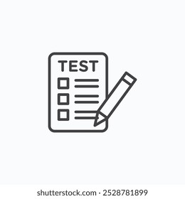 Test vector flat icon set.eps