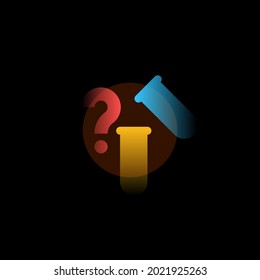 Test. Vector icon in gradient style