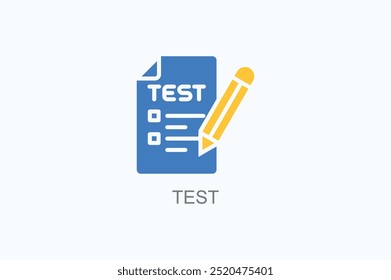Test Vector Icon Or Logo Illustration