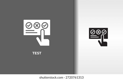 Vector De Prueba, Icono O Logotipo Ilustración De Símbolo Aislado
