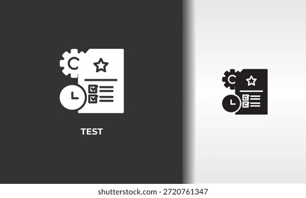Vector De Prueba, Icono O Logotipo Ilustración De Símbolo Aislado