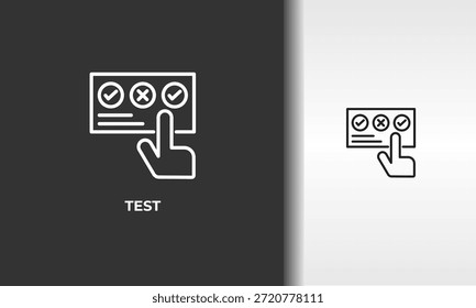 Vektor-, Symbol- oder Logo-Testzeichen, einzelne Symbolabbildung