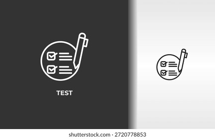 Test Vector, Icon Or Logo Sign Isolated Symbol Illustration