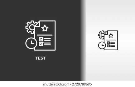 Vector De Prueba, Icono O Logotipo Ilustración De Símbolo Aislado