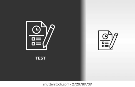 Test Vector, Icon Or Logo Sign Isolated Symbol Illustration
